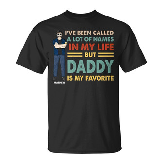 Daddy Is My Favorite Custom T-Shirt - Gift for Father - Thegiftio UK