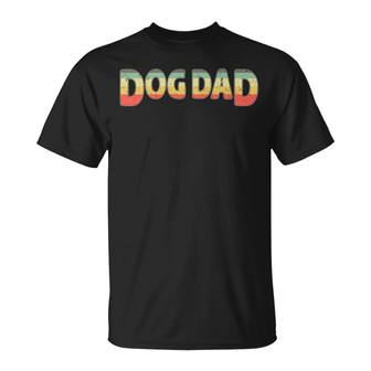 Dog Dad Retro Slogan Pattern Custom T-Shirt - Gift for Dad - Thegiftio UK