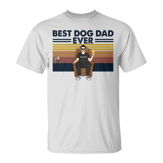 Dog Dad The Man The Myth Custom T-Shirt - Gift for Dog Lover - Thegiftio UK
