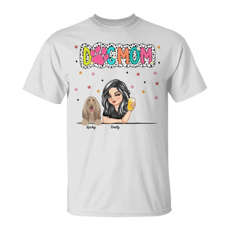 Dog Mom Dalmatian Dots Custom T-Shirt - Gift for Dog Moms - Thegiftio UK