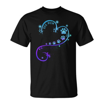 Dog Mom Heart Splash Personalized T-Shirt - Gift for Mom - Thegiftio UK