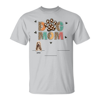 Dog Mom Leopard 3D Effect Custom T-Shirt - Gift for Dog Moms - Thegiftio UK
