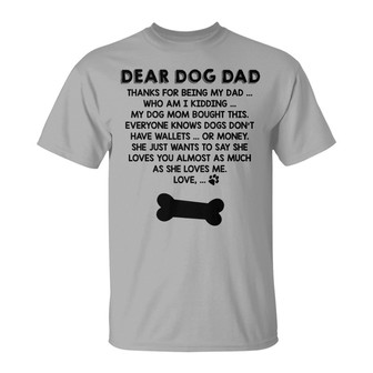 Dog Mom Loves Dog Dad Custom T-Shirt - Father's Day Gift - Thegiftio UK