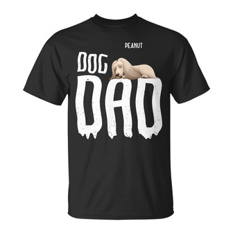 Dog Sleeping On Dad Personalized T Shirt - Gift for Dog Dads - Thegiftio UK