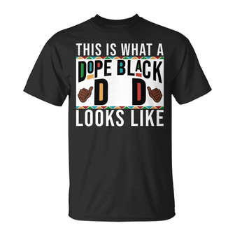 Dope Black Dad Custom T-Shirt - Gift For Father - Thegiftio UK