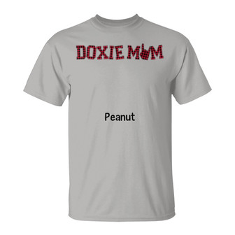 Doxie Mom Red Plaid Dachshund Custom T-Shirt - Gift for Mom - Thegiftio UK