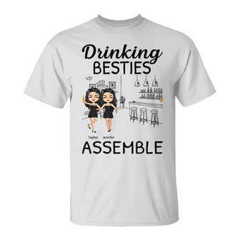 Drinking Squad Assembles Custom T-Shirt - Best Friends Gift - Thegiftio UK