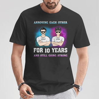Family Couple Annoying Each Other For Year Custom Sweatshirt - Thegiftio UK