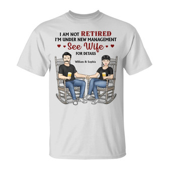 Family Couple Under New Management Personalized T-Shirt - Thegiftio UK