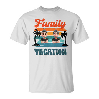 Family Vacation 3D Effect Custom T-Shirt - Gift for Family - Thegiftio UK