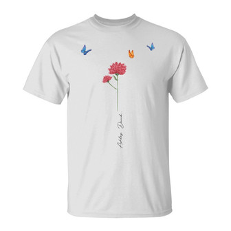 Family Watercolor Flowers Custom T-Shirt - Gift for Family - Thegiftio UK
