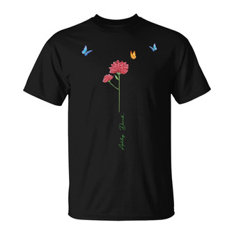 Family Watercolor Flowers Custom T-Shirt - Gift for Family - Thegiftio UK