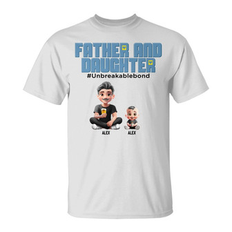Father Daughter Son Unbreakable Bond Custom T-Shirt - Thegiftio UK