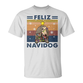 Feliz Navidog Christmas Dog Custom T-Shirt - Christmas Gift - Thegiftio UK