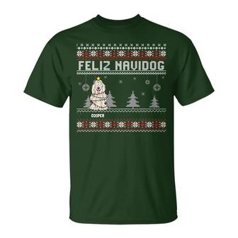 Feliz Navidog Merry Woofmas Custom T-shirt - Thegiftio UK