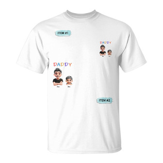 First Father Day With Baby Custom T-Shirt - Gift - Thegiftio UK