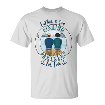Fishing Partners For Life Custom T-Shirt - Gift for Father - Thegiftio UK