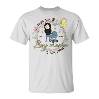 From Son Up To Son Down Personalized T-Shirt - Gift for Mom - Thegiftio UK