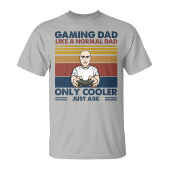 Gaming Dad Cooler Personalized T-Shirt - Gift for Dad - Thegiftio UK