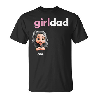 Girl Dad Personalized T-Shirt - Special Gift for Fathers - Thegiftio UK