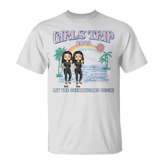Girls Trip Let The Shenanigans Begin Custom T-Shirt - Thegiftio UK