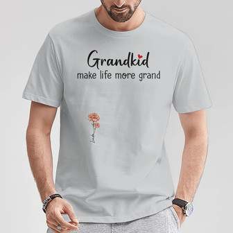 Grandkids Make Life More Grand Custom T-Shirt - Gift for Her - Thegiftio UK