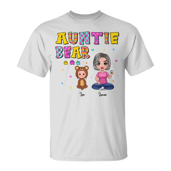 Grandma Bear Mom Auntie Doll Custom T-Shirt - Gift for Mom - Thegiftio UK