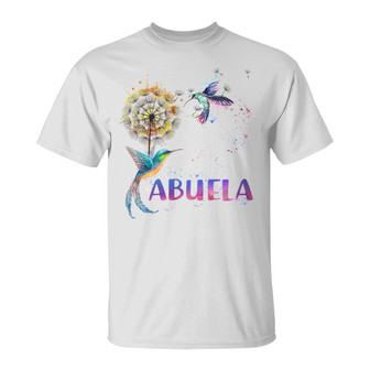 Grandma Colorful Dandelion Hummingbird Custom T-Shirt - Gift - Thegiftio UK