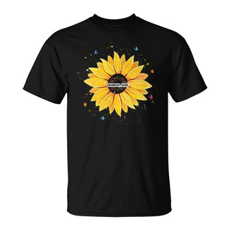 Grandma Flower Painting Grandkids Names Custom T-Shirt - Thegiftio UK