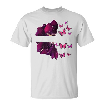 Grandma Flying Butterflies Custom T-Shirt - Gift for Grandma - Thegiftio UK