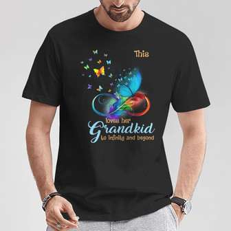 Grandma Loves Grandkids To Infinity Personalized Shirt - Thegiftio UK