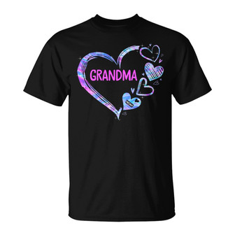 Grandma Mom Heart Hologram Custom T-Shirt - Gift for Family - Thegiftio UK