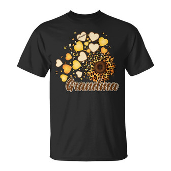 Grandma Mom Kids Sunflower Custom T-Shirt - Gift for Mom - Thegiftio UK