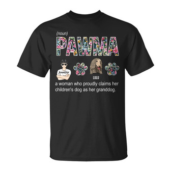 Grandma Mom Pawma Custom T-Shirt - Gift for Dog Lovers - Thegiftio UK