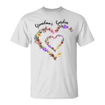 Grandma's Garden Personalized T Shirt - Gift for Grandma - Thegiftio UK