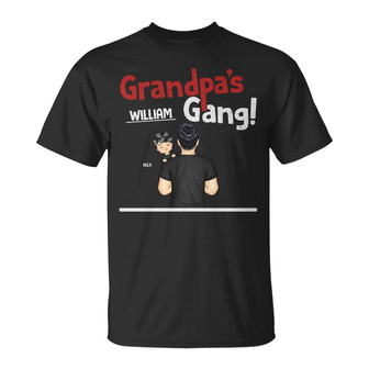 Grandpa's Gang Personalized T-Shirt - Gift for Grandpa - Thegiftio UK