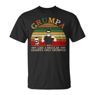 Grumpa Like A Regular Custom T-Shirt - Gift for Grandpas - Thegiftio UK