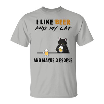 Grumpy Cat Beer Personalized T-Shirt - Gift for Cat Lovers - Thegiftio UK