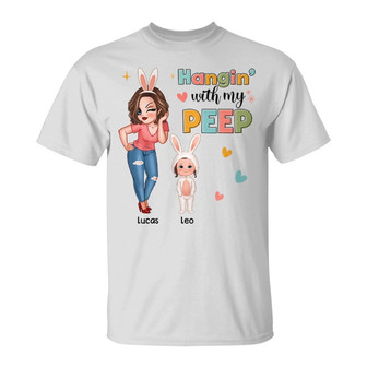 Hangin' With My Peeps Custom T-Shirt - Easter Gift - Thegiftio UK