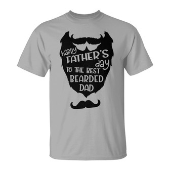 Happy Father Day Best Bearded Dad Ever Custom T-Shirt - Gift - Thegiftio UK