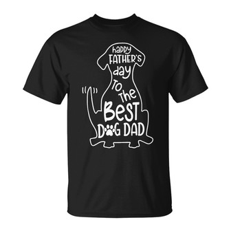Happy Father Day To The Best Dog Dad Custom T-Shirt - Gift - Thegiftio UK