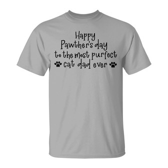 Happy Pawther's Day Custom T-Shirt - Gift for Cat Dad - Thegiftio UK