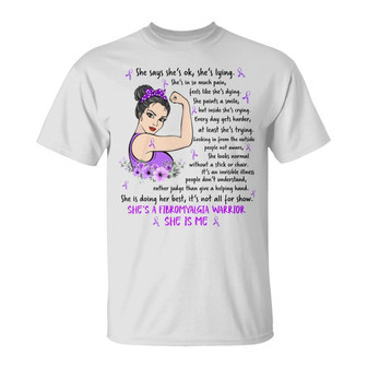 I Am A Fibromyalgia Warrior Custom T-Shirt - Gift for Her - Thegiftio UK