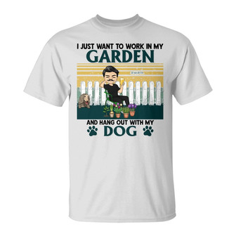 I Just Want To Work And Hang Out Custom T-Shirt - Thegiftio UK