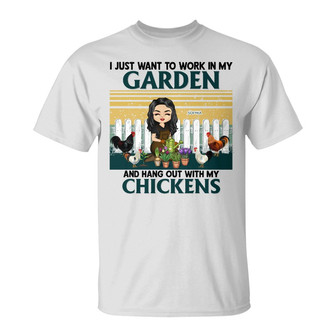I Just Want To Work Custom T-Shirt - Gift for Gardeners - Thegiftio UK