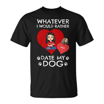 I'd Rather Date Personalized Hoodie - Gift for Pet Owners - Thegiftio UK