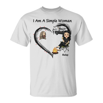 I'm A Simple Woman Personalized T-shirt - Gift for Dog Lovers - Thegiftio UK