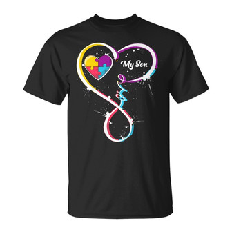 Infinity Love Name Autism Custom T-Shirt - Gift for Her - Thegiftio UK