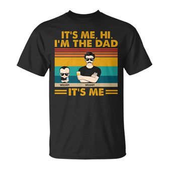 It's Me Hi I'm The Dad Personalized T-Shirt - Birthday Gift - Thegiftio UK