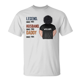 Legend Husband Daddy Custom T-Shirt - Gift for Dad - Thegiftio UK
